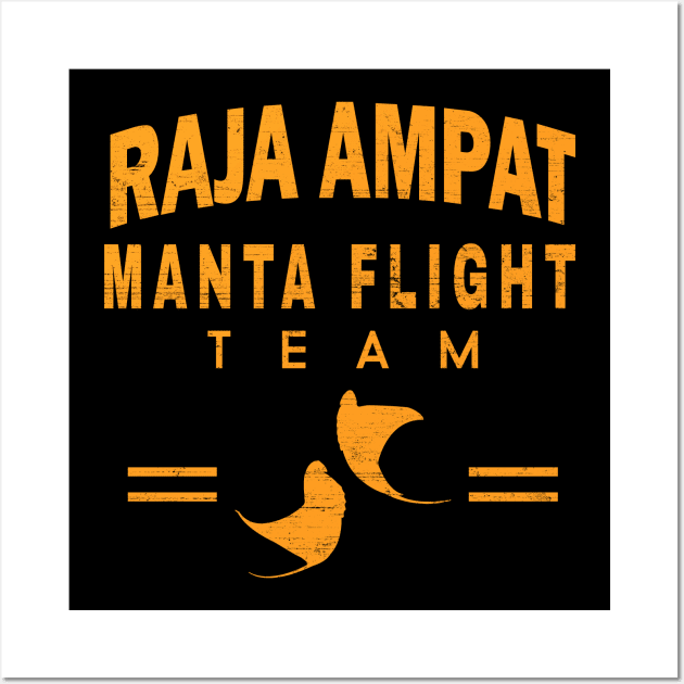 Manta Flight Team Wall Art by NicGrayTees